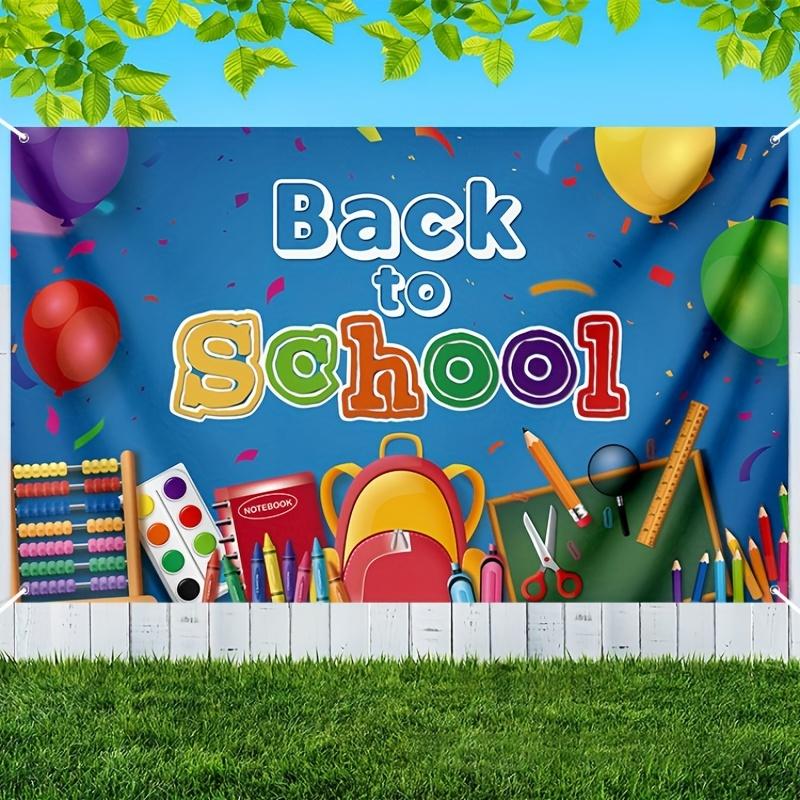 1pc Set Up Supplies, Hang Banners, Flags, Return To School, Party Activities, Take Photos, Background Cloth for The Beginning of The School Season