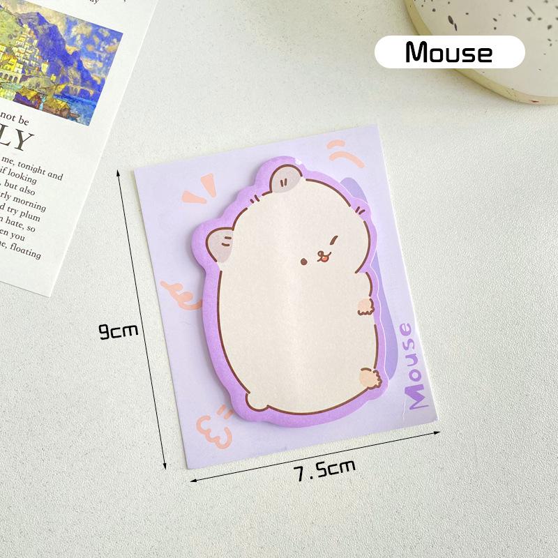 30sheets Small Animals, Cute and Stylish Ins Sticky Notes, High-looking, Memo Notes, Leave A Message N Times Memo Pad
