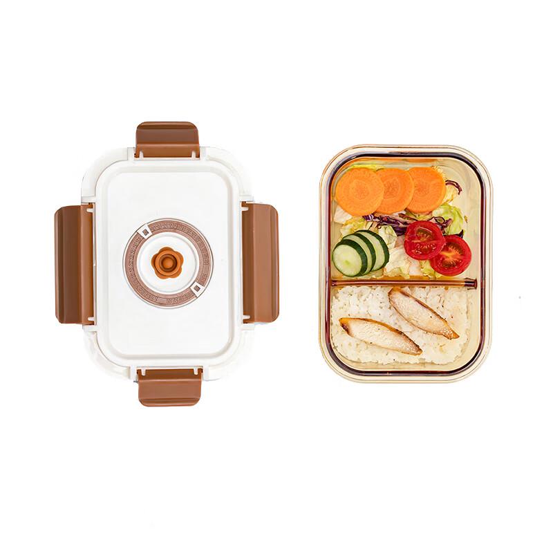 High Borosilicate Glass 2-Compartment Lunchbox