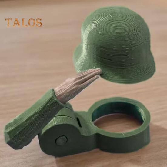 Bierflaschen-Helm mit Soldatengruß, wiederverwendbare Flaschenhülle, staubdicht, auslaufsicherer Verschlussschutz, originelles Geschenk für Veteranen-Sammler