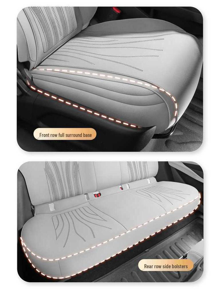 Seal 06 DMI Four Seasons Ventilated Car Seat Cushion - Suede Half-Covered Universal Pad