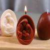 1Pc Jesus Birthday Candle  Mold 3D Aromatherapy Candle Home Decoration Silicone Mold Decoration