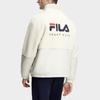 FILA Logo Print Tennis Fleece Jacket Men Jackets Asparagus-White A11M343502F-IV