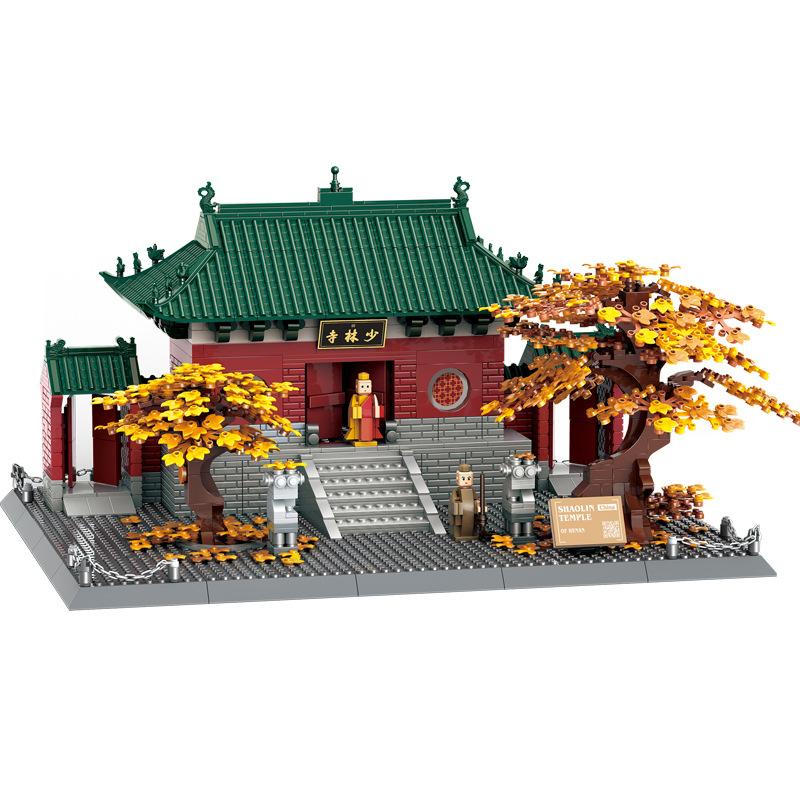 High-Standard 6227 High-Standard Construction-Set Assembly-Bricks Superior-Grade Zhengzhou First-Class Shaolin Top-Grade Temple Building-Set Design