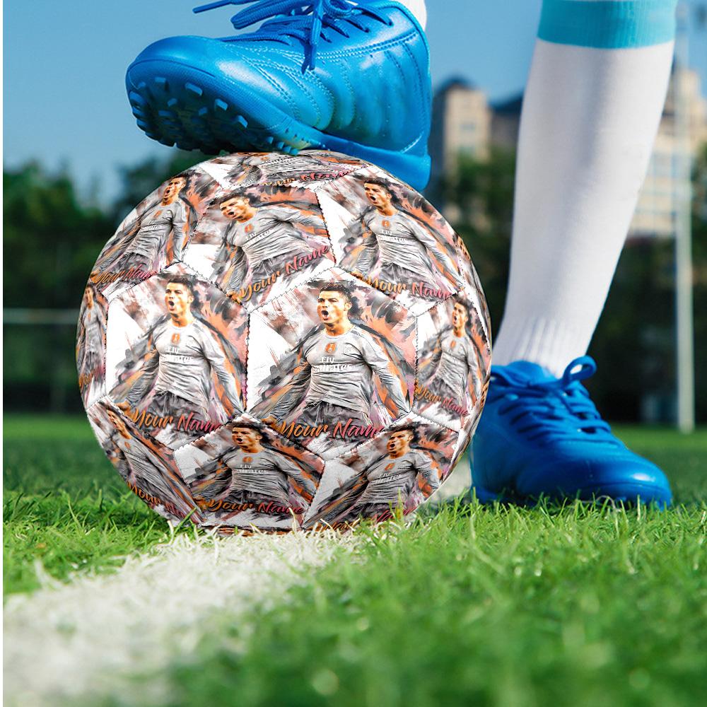 Cristiano Ronaldo Mode Größe 5 Fußball Verschleißfest Rutschfest Fußball Für Sporttraining Unterhaltungsnutzung