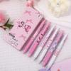 6pcs Pink Bow Quick Dry Gel Pen, 0.5mm Fine Tip, Smooth Writing, Suitable Office & Classroom Supplies