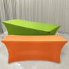 Table Cover Solid Color Stretchable Polyester Banquet Events Desk Cloth for Wedding