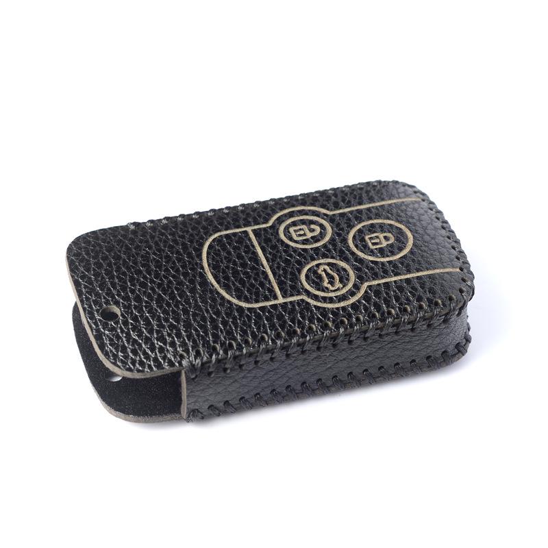 Xiongbing Schlüsselanhänger-Set für Toyota: Modifizierter Leder Ein-Knopf-Start Schlüsselanhänger