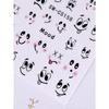 1pcs Cartoon Nail Stickers, Cute Abstract Expression Design 3D Self-Adhesive Nail Art Sticker, DIY Kawaii Fashion Nail Art Decor Nail Supplies
