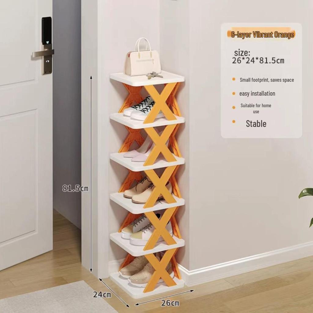 Space-Saving Dustproof Folding Shoe Rack for Narrow Entryways, Offices, or Dorms