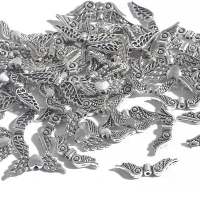 20pcs Multi Size Alloy Angle Wings Charms Antique Silver Color Pendants for DIY Handmade Jewelry