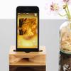 Wood Cell Phone Stand Mobile Phone Sound Amplifier Stand Wooden Cell Phone Stand with Sound Amplifier Phone Holder Desk Support