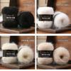 2 Stück mehrfarbiges Alpaka-Mohair Gradient gefärbtes Mohair Handgestricktes mittelschweres Muster Babywolle Schal/Decke