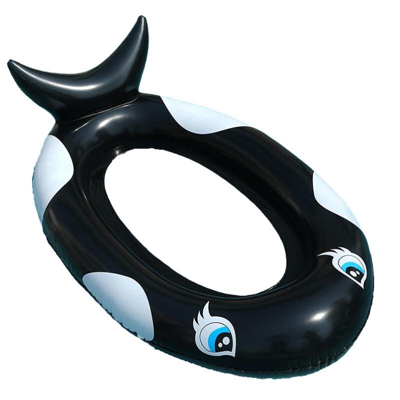 Inflatable Black Whale Water Hammock