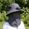 Adjustable Solar Rechargeable Fan Hat Portable Wide Brim Fan Hat Fishing Sun Shading Hat  Travel