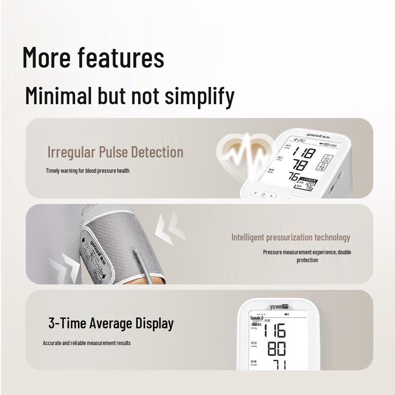 Yuwell YE630AR Voice Rechargeable Blood Pressure Monitor