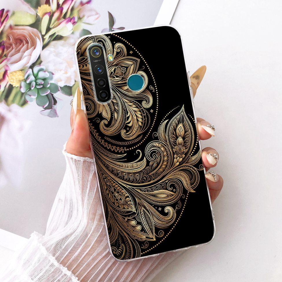 Transparent Casing For Realme 5 Pro Cover Fashion Cartoon Cute Funny Painted Soft Phone Case RMX1973 RMX1971
