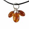 Amber Pendant Necklace On a String - Baltic Amber Collier