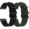 For Fitbit Versa 4 Bands, Woven Nylon Replacement Watch Strap for Fitbit Versa 4/ Versa 3, Fitbit Sense 2/Sense Bands for Women Men-2Pack