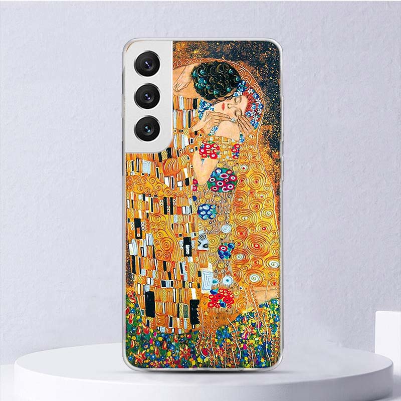

Мягкий чехол Kiss by Gustav Klimt для Samsung Galaxy S22 S21 Ultra S20 FE S10 Plus, чехол для телефона S9 S8 + S10E S7 Edge S6 Funda Samsung S22 Ultra