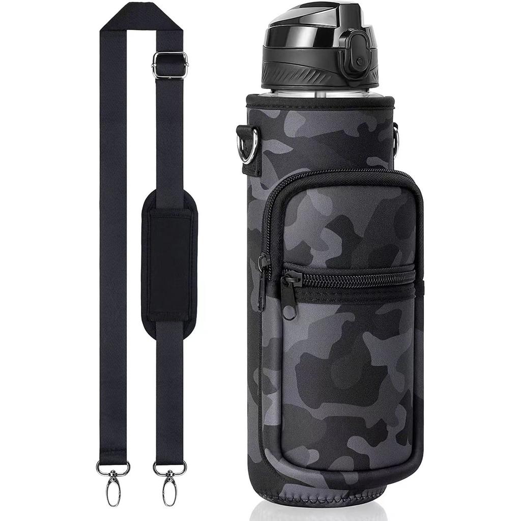 outdoor sports Water Bottle Carrier Bag Bottle Pouch Holder Adjustable Shoulder Hand Strap Sports Water Bottle Accessories