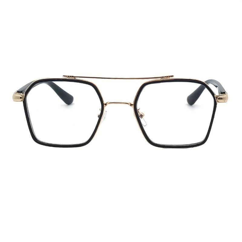 2er-Pack Herren Pilotenbrillen-Gestelle Retro Quadratisches Design Unisex Stil für den täglichen Gebrauch Stilvolle Brillen
