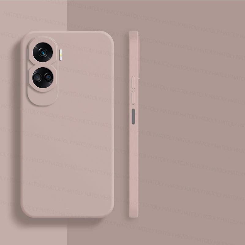 För Honor 90 Lite Skal Honor 90 Lite 90 5G Fodral Original TPU Stötsäkert Flytande Silikon Telefon Baksida För Honor 90 Lite