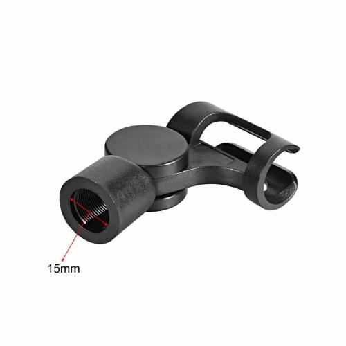 uxcell Microphone Clip Holder, Universal Accessory for 15mm Thread Diameter and 17mm Mic Stand Handheld Microphones, Pack of 2