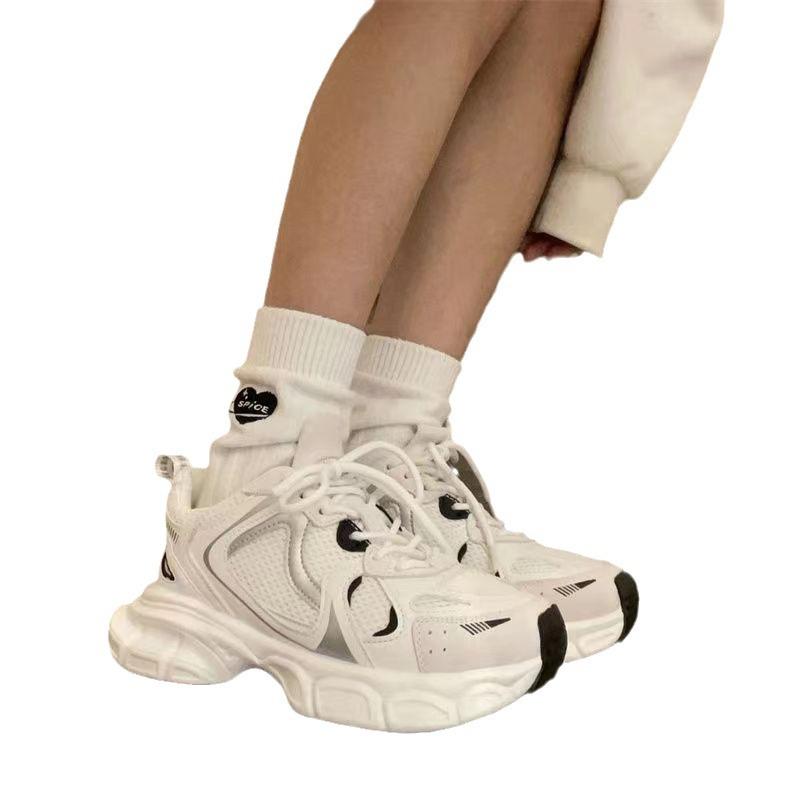 Zhao Ruth silver platform dad 22 summer breathable increase casual sports shoes ins tide