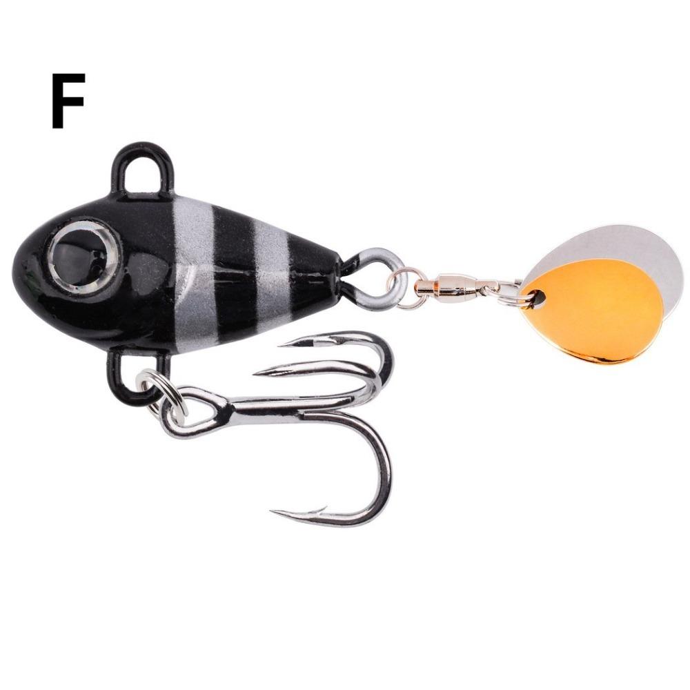 2pcs 5.5cm 10g VIB Lure Spoon Wobbles Vibration Spoon Fishing Lure Metal Fishing Bait  Ice Fishing