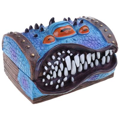 Mimic Chest DND RPG Dices Box for Polyhedral Dices Roleplaying Tabletop Gaming Monsters Organizer Home Decorations Gift