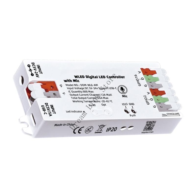 Q1FD Small LED Lighting Controllers with Sound Activation for Music Synchronization