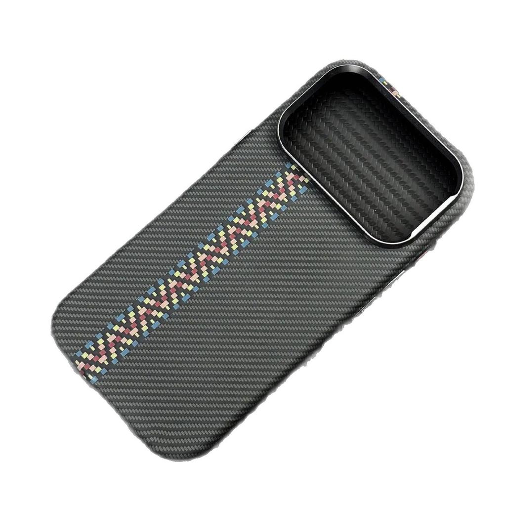 Applicable iPhone18PROMAX Kevlar Skin Sensing Magnetic Mobile Phone Case Apple 17 Carbon Fiber Hard Protective Case 16