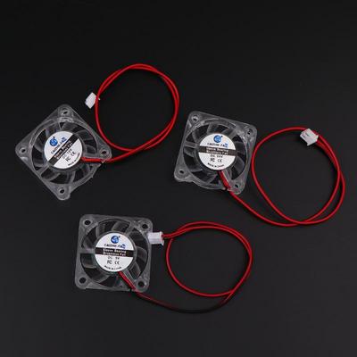 1 Stück Hydrauliklager Bürstenloser 3D-Drucker Lüfter 4010 5/12/24V Transparenter Lüfter für 3D-Drucker DC 2Pin