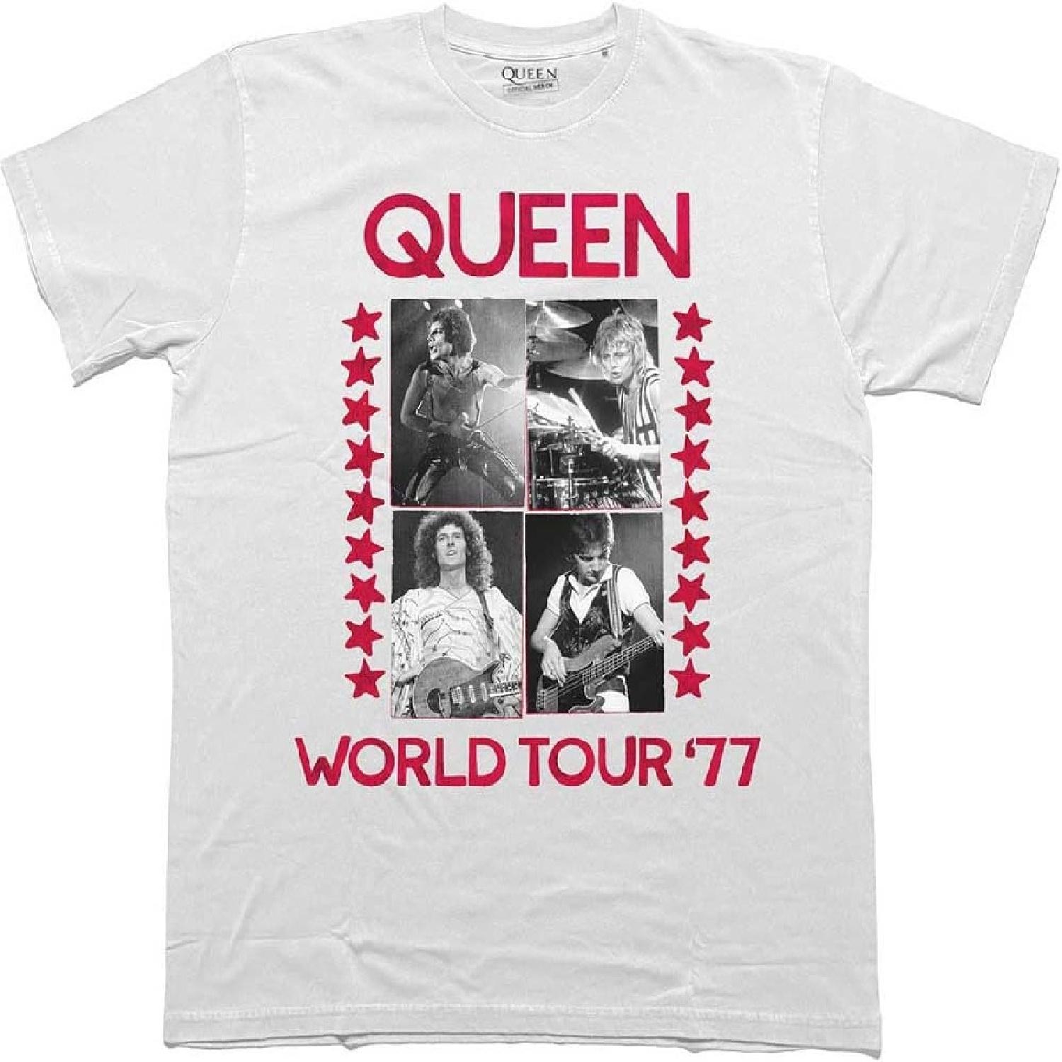 Футболка с логотипом Queen World Tour 77 S