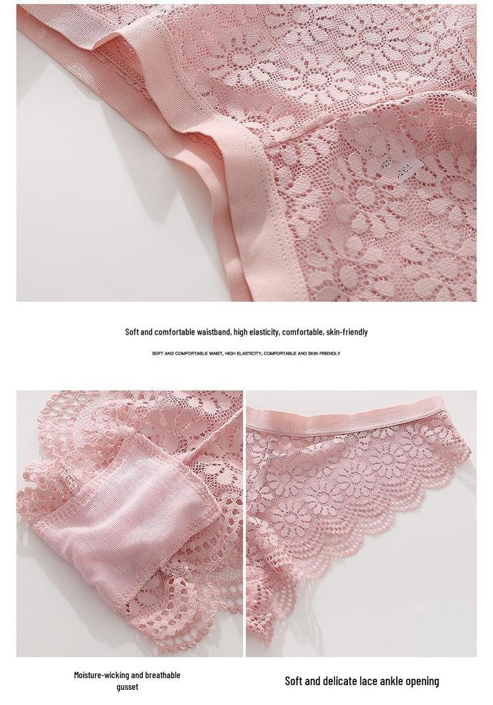 French Lace Push-Up Wireless Bra & Panty Set for Women - Sexy, High-end, Beautiful Back, Plus Size.