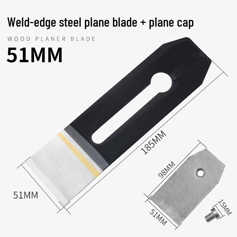 Weld Peak High-Speed Steel Woodworking Plane Blade, 44/51mm Carpenter Hand Plane Blade