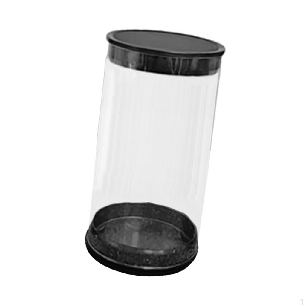 Golf Ball Storage Tube Anti Scratch Collectible Transparent Round Case