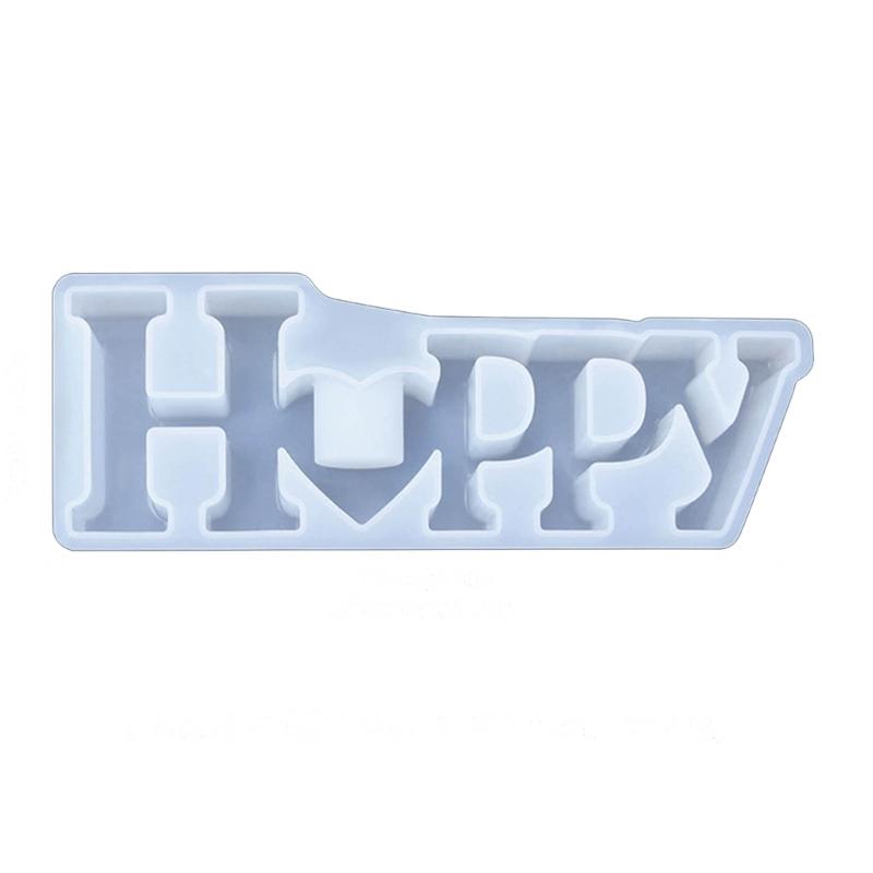 

Candle Holder Resin Mold Love Letter Candlestick Silicone Mould Unique New Year Candle Stand Epoxy Casting Mould DIY