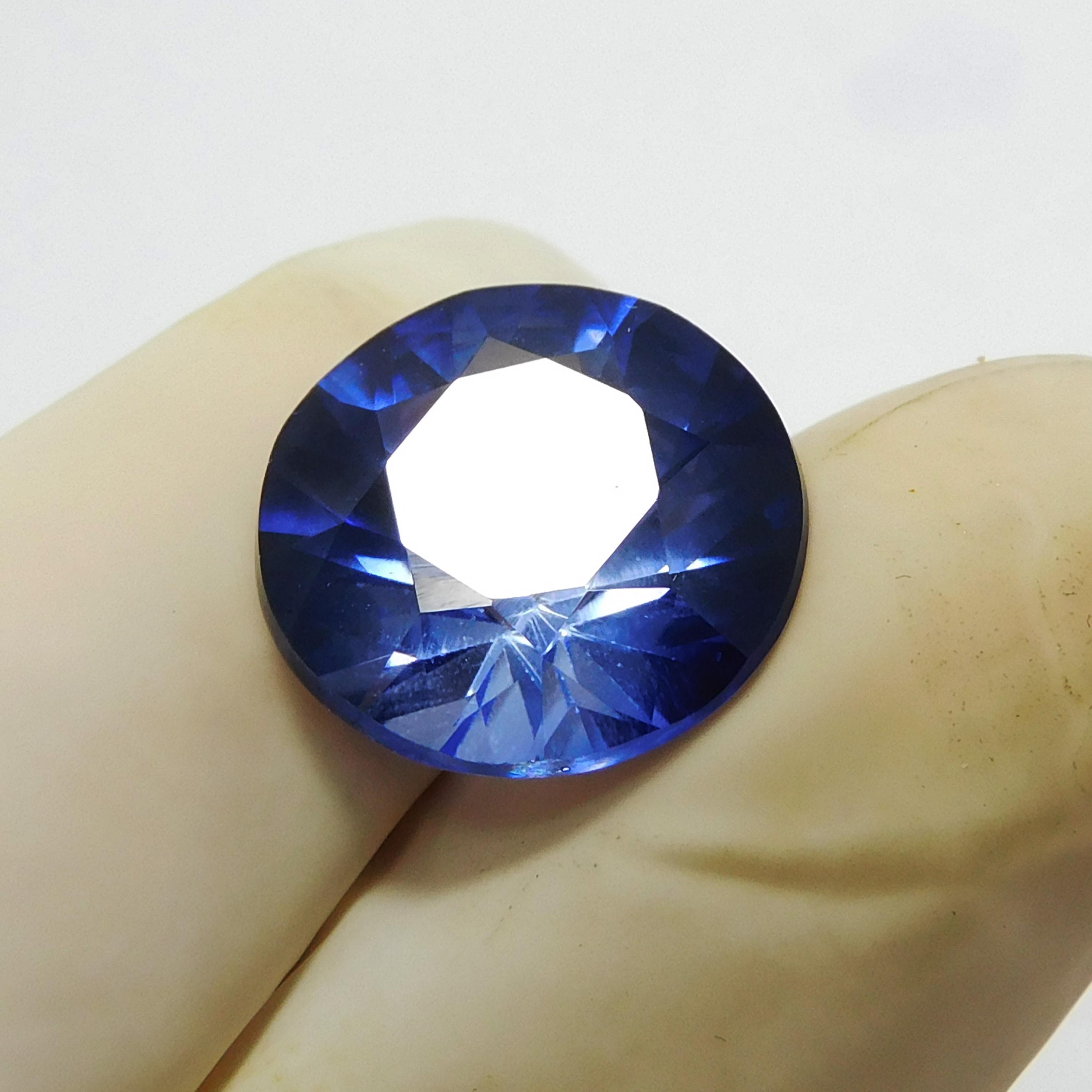 

CERTIFIED 11.80 Ct Natural Blue Tanzanite Round Cut Jewelry Grade Loose Gemstone 12 mm Approx. синій