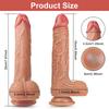 Spina anale con vibratore realistico per vibratore con 9 vibrazioni e 9 modalità telescopiche per donna, giocattolo sessuale con aspirazione per silicone liquido Paly a mani libere