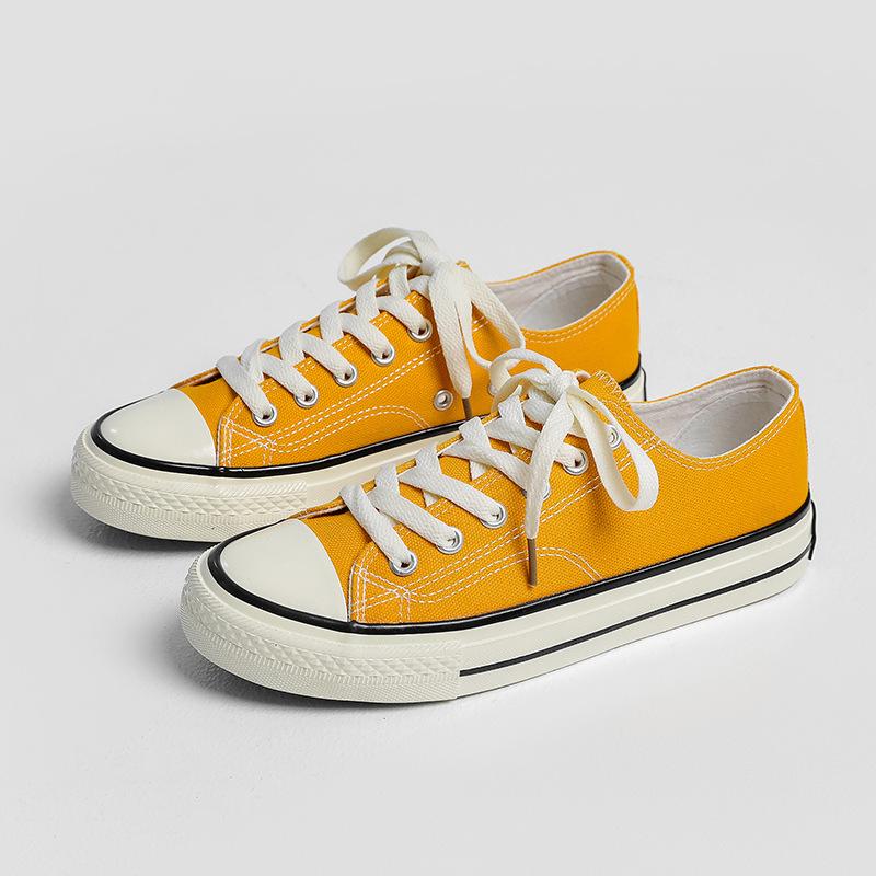 Spring Harajuku Versatile Student Classic Retro Board Shoes Korean Version Low-top Women's Canvas Shoes Male Couple