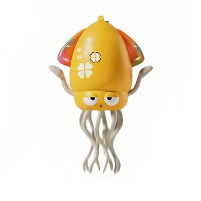 Moving and Dancing Octopus Squid Toy, Electric Squid Toy with Automatic Obstacle Avoidance, LED Lights, and Music for Dogs and Cats, Indoor Play,