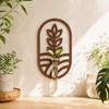 Home Ornaments Hydroponic Planter Shelf Wooden Flower Pot Flower Holder Wall Decoration  Indoor Use