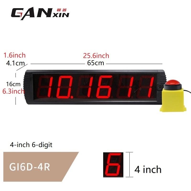 GANXIN Push Button 10 Second Reaction Clock Digital LED Challenge Game Timer for Restaurant Store Discount Free Meal Activities