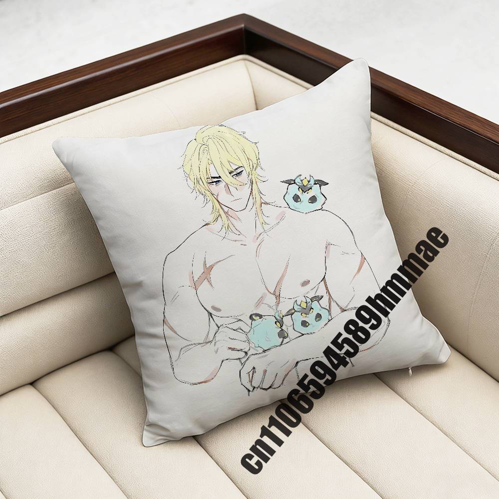 For Varka Genshin Impact Throw Pillow Case Sham 30X30Cm 45X45Cm 50X50Cm Square Office Cushion Cover