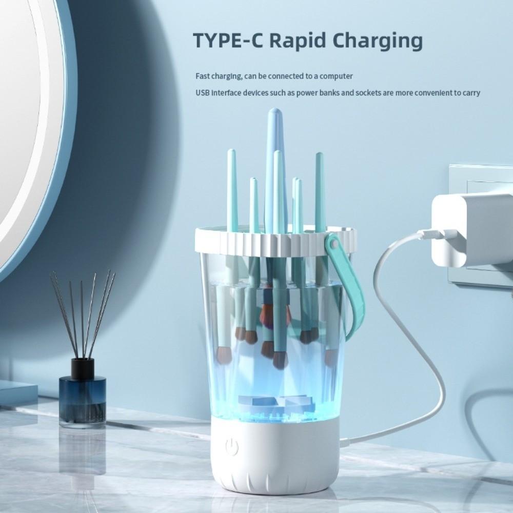 Fast Cleaning Automatic Cosmetic Washing Tool Quick Drying Cosmetic Brush Storage Box Beauty Brush