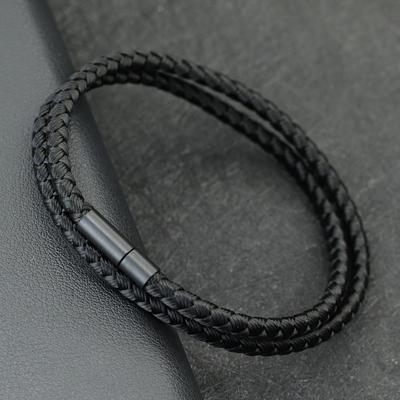 Braccialetto in corda di chiglia in stile semplice per uomo, bracciale avvolgente a due strati, bracciale nautico da uomo, regali per lui, Pulseria Joias