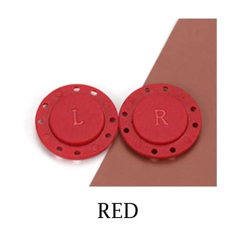 

5 пар невидимых магнитных кнопок для одежды, круглые магнитные скрытые кнопки, пальто, кардиган, кнопка, кнопка, аксессуары 5 Pairs красный
