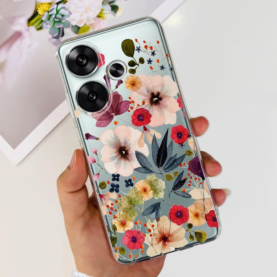For Xiaomi Redmi Turbo 3 Case Poco F6 Fashion Painted Cover Soft Silicone Phone Cases For Xiaomi Poco F6 F 6 Redmi Turbo3 Bumper